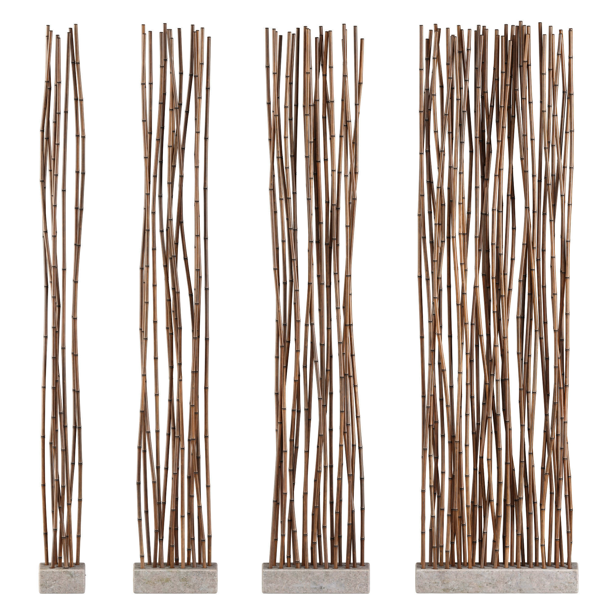 Bamboo low decor n7 3D model_4