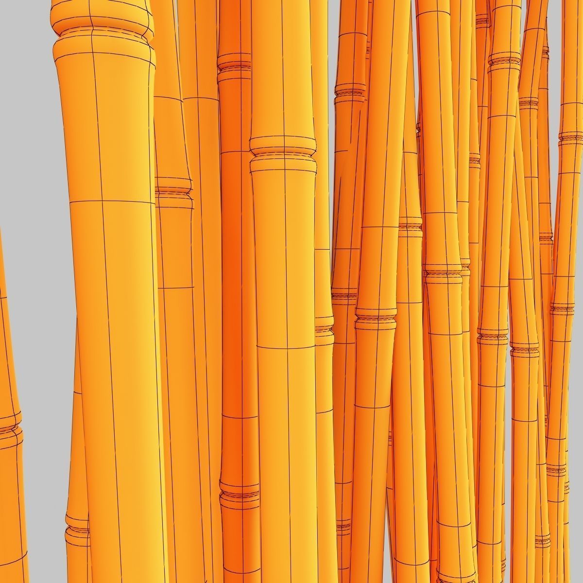 Bamboo low decor n7 3D model_12