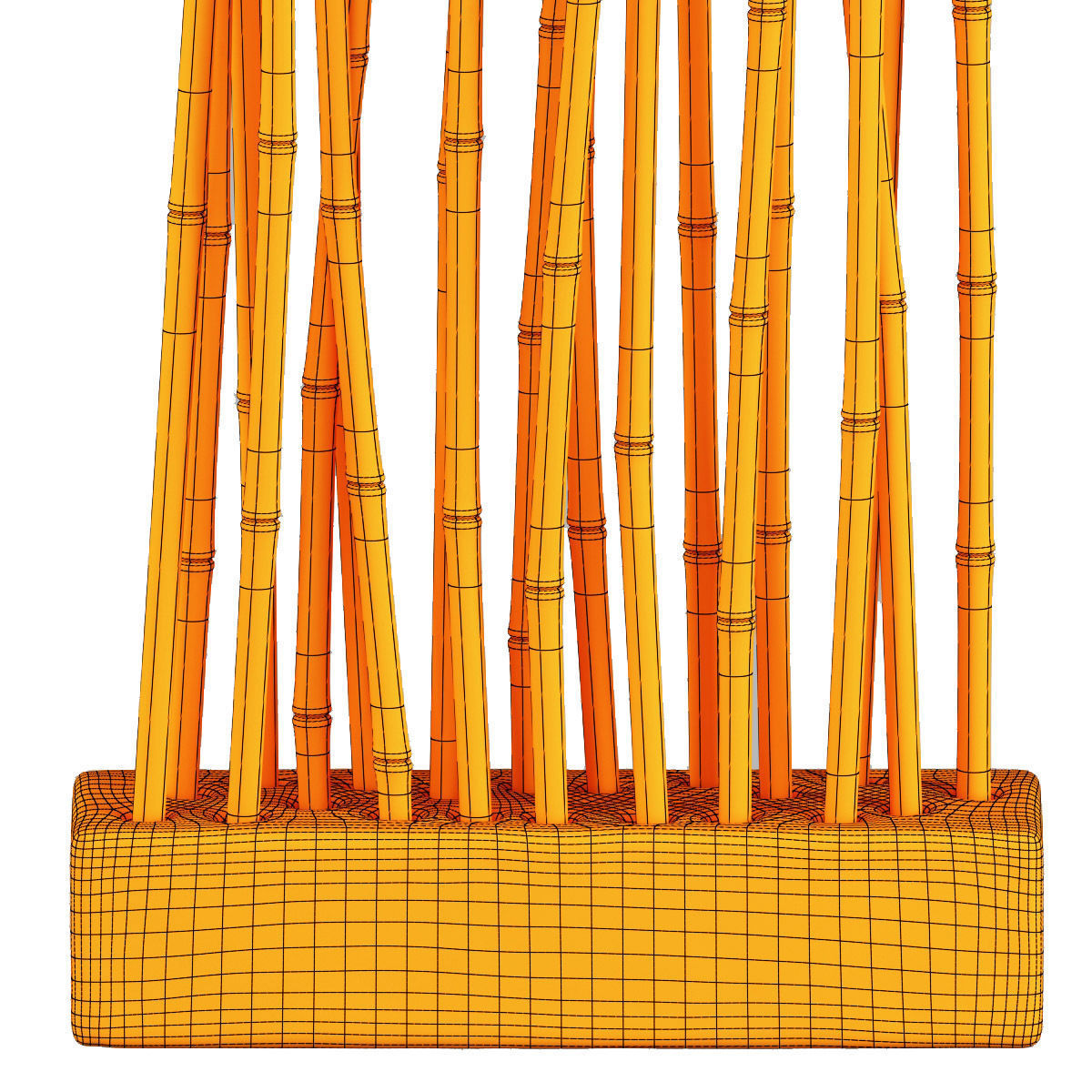 Bamboo low decor n7 3D model_10