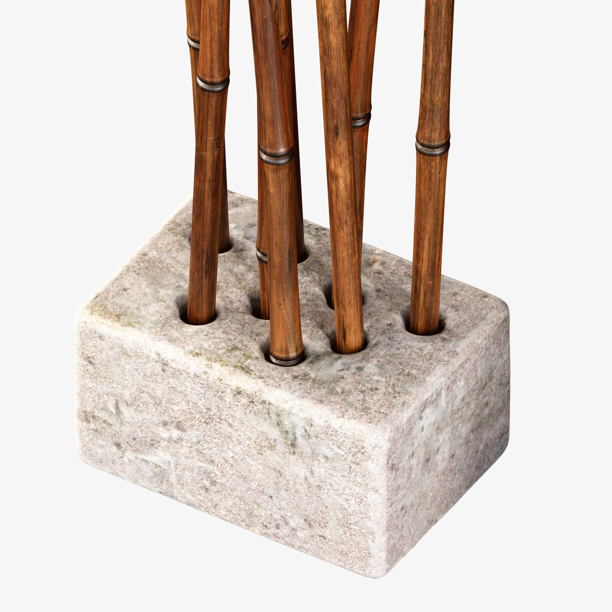 Bamboo low decor n7 3D model_6