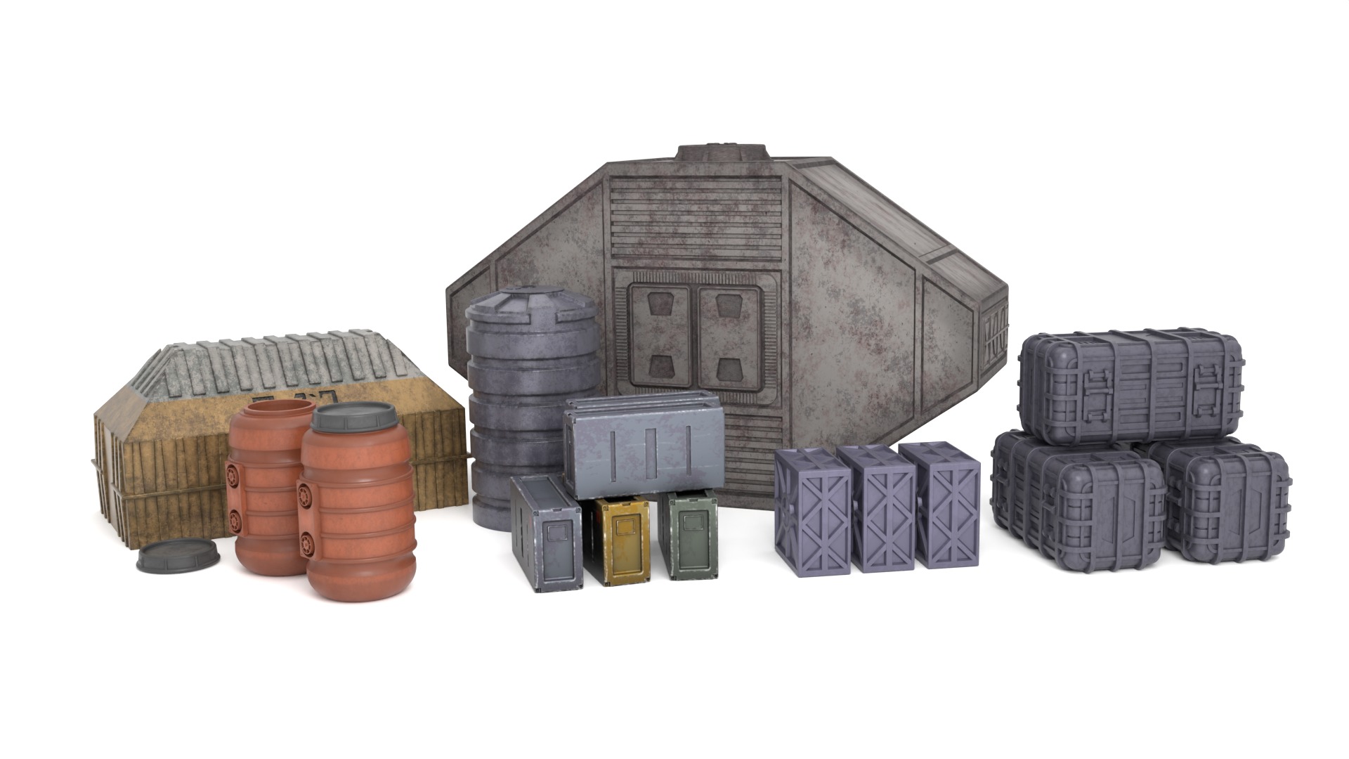 Jabbas Throne Room - Set 10a - Main Hangar Attributes 1-18 scale 3D Model Collection_1