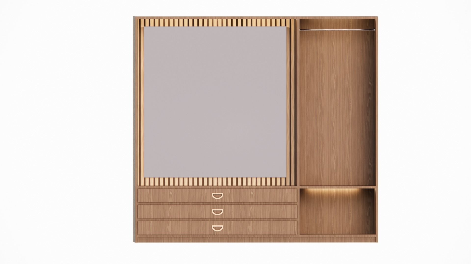 modern closet 3D model_1