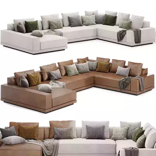 cortana R Arm L chaise sectional