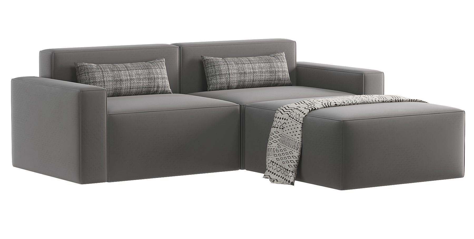 Mix Modular Sectional 3-pc 3D model_1