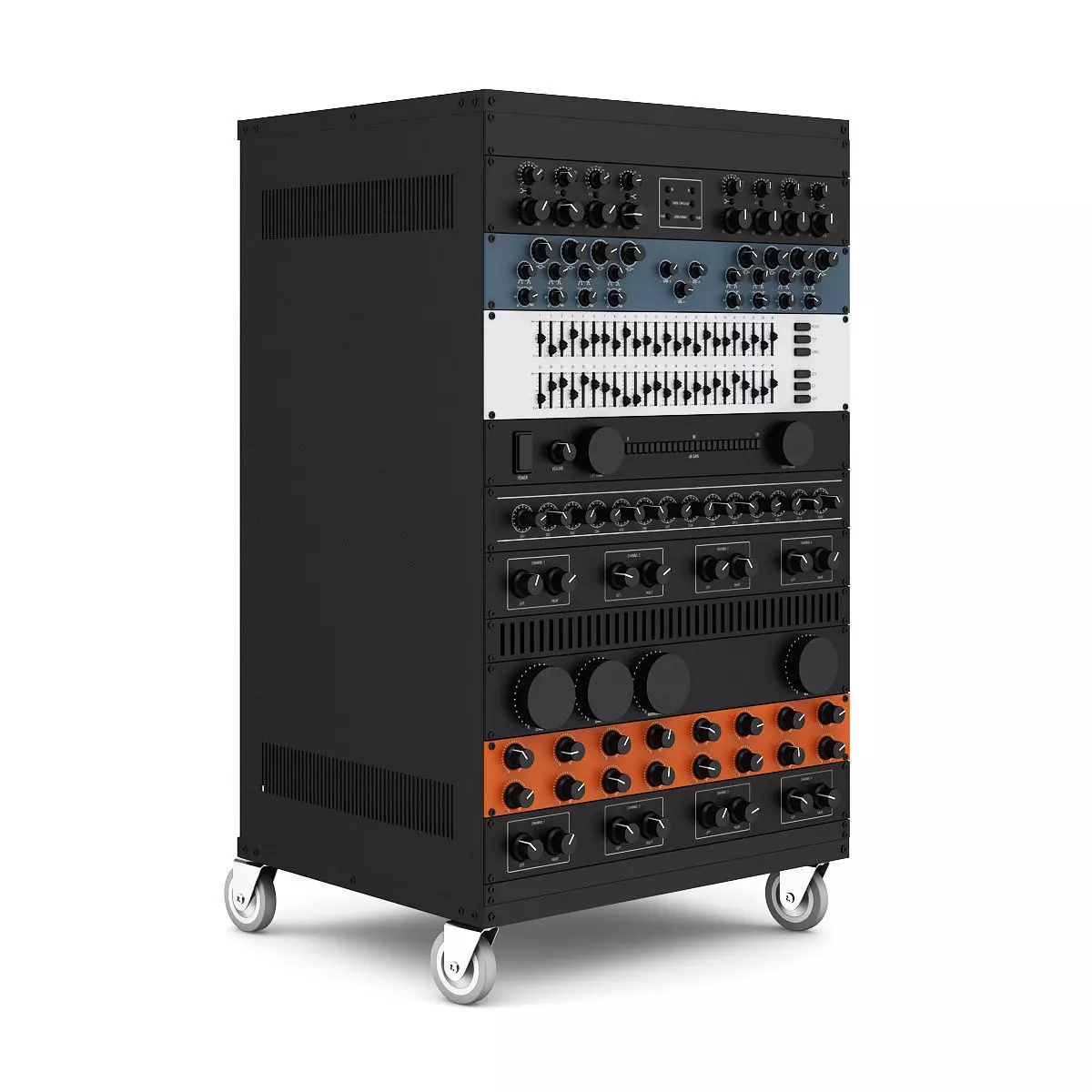 Audio Rack 2 3D model_0