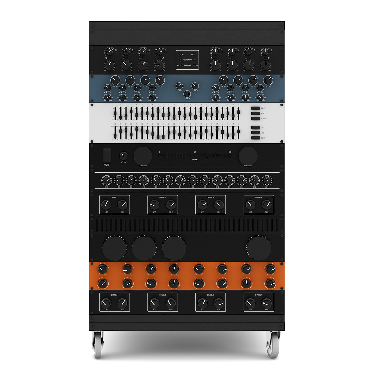 Audio Rack 2 3D model_2