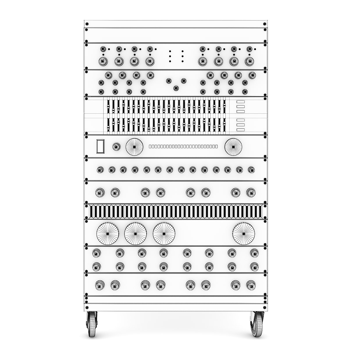 Audio Rack 2 3D model_5