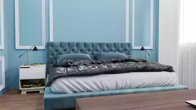 Interior Design Low-poly 3D model