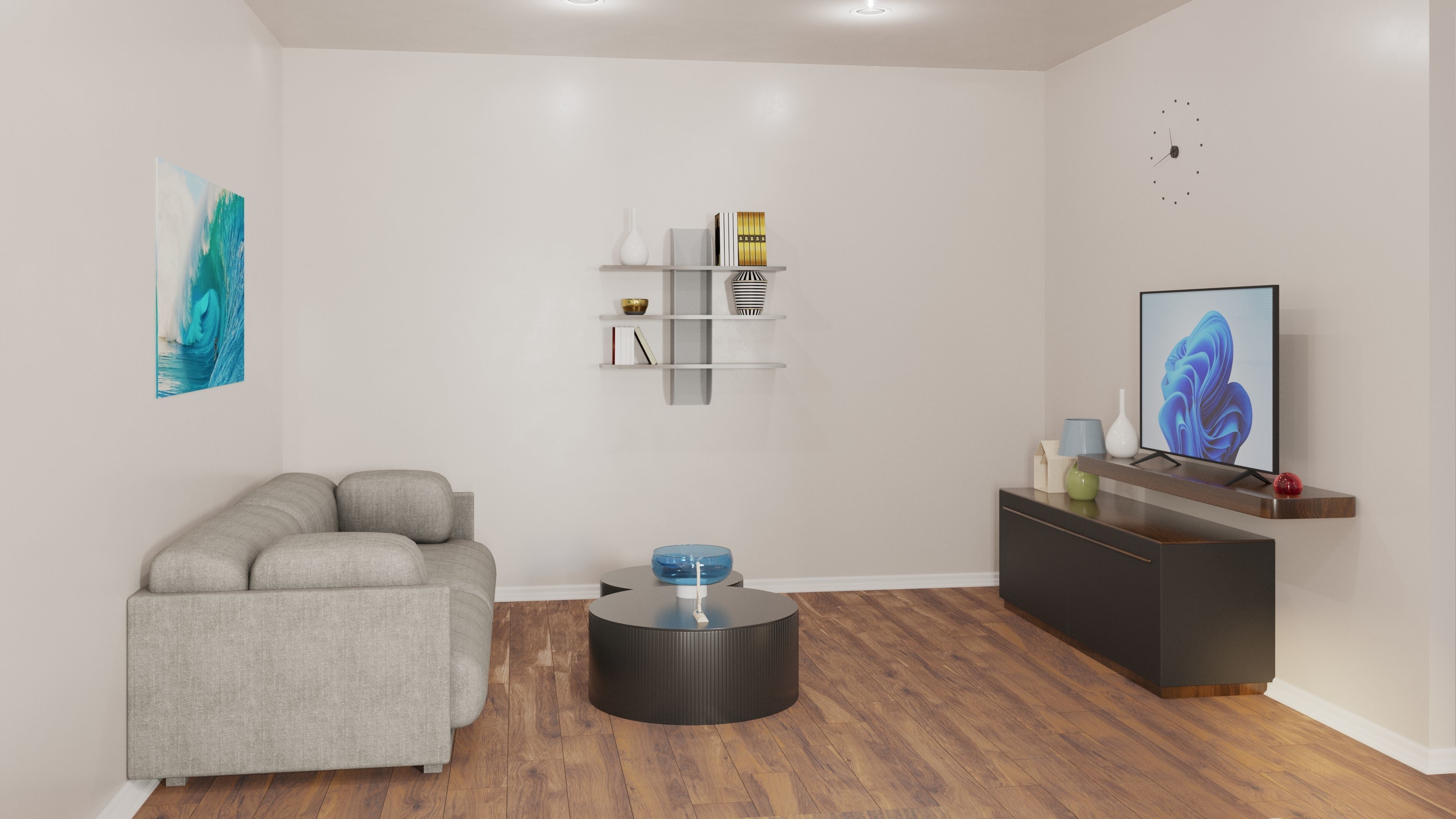 Interior Design Low-poly 3D model_10
