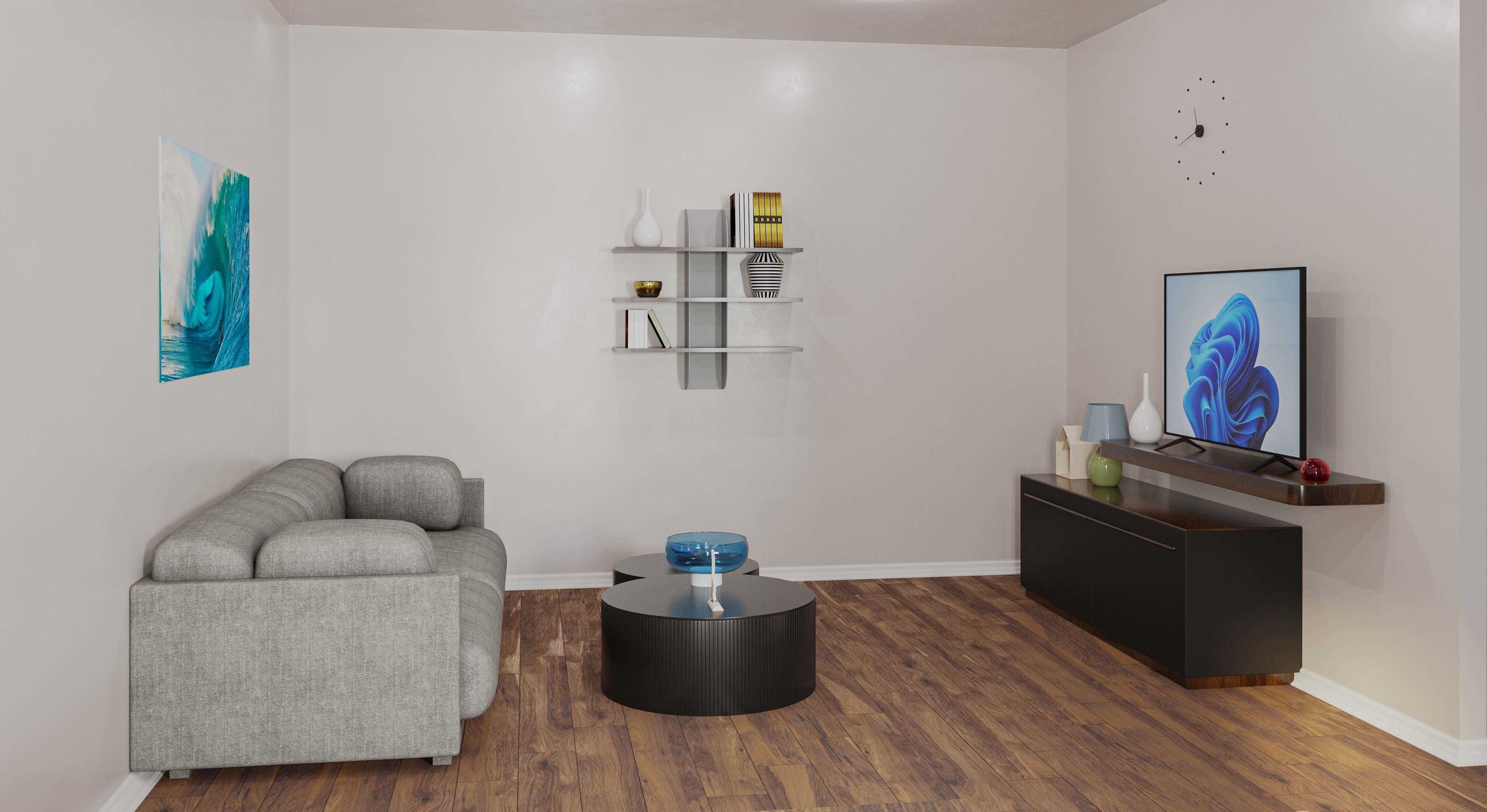 Interior Design Low-poly 3D model_2