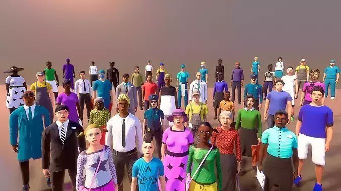 Realistic Characters Pack