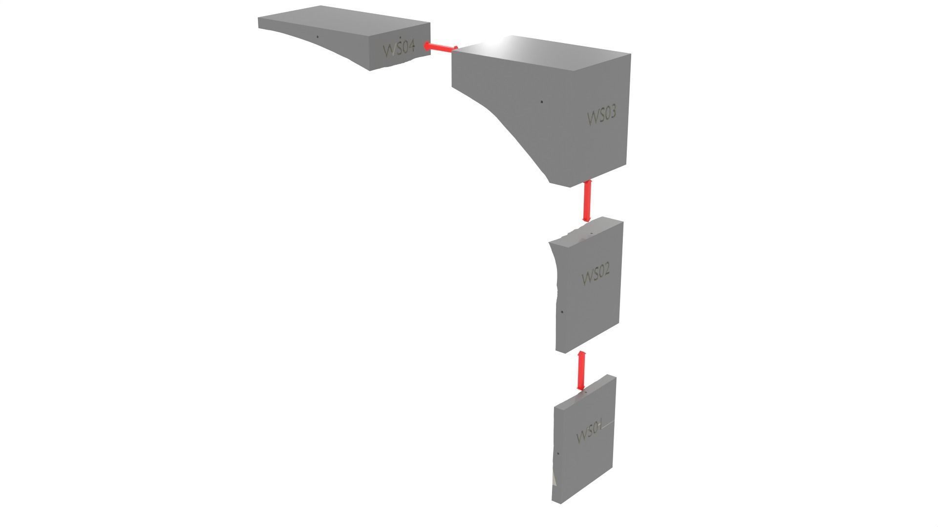 Jabbas Throne Room - Set 10 - Main Hangar 1-12 scale Blackseries 3D print model_39