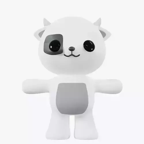 Character Cow kawaii cute 3D model