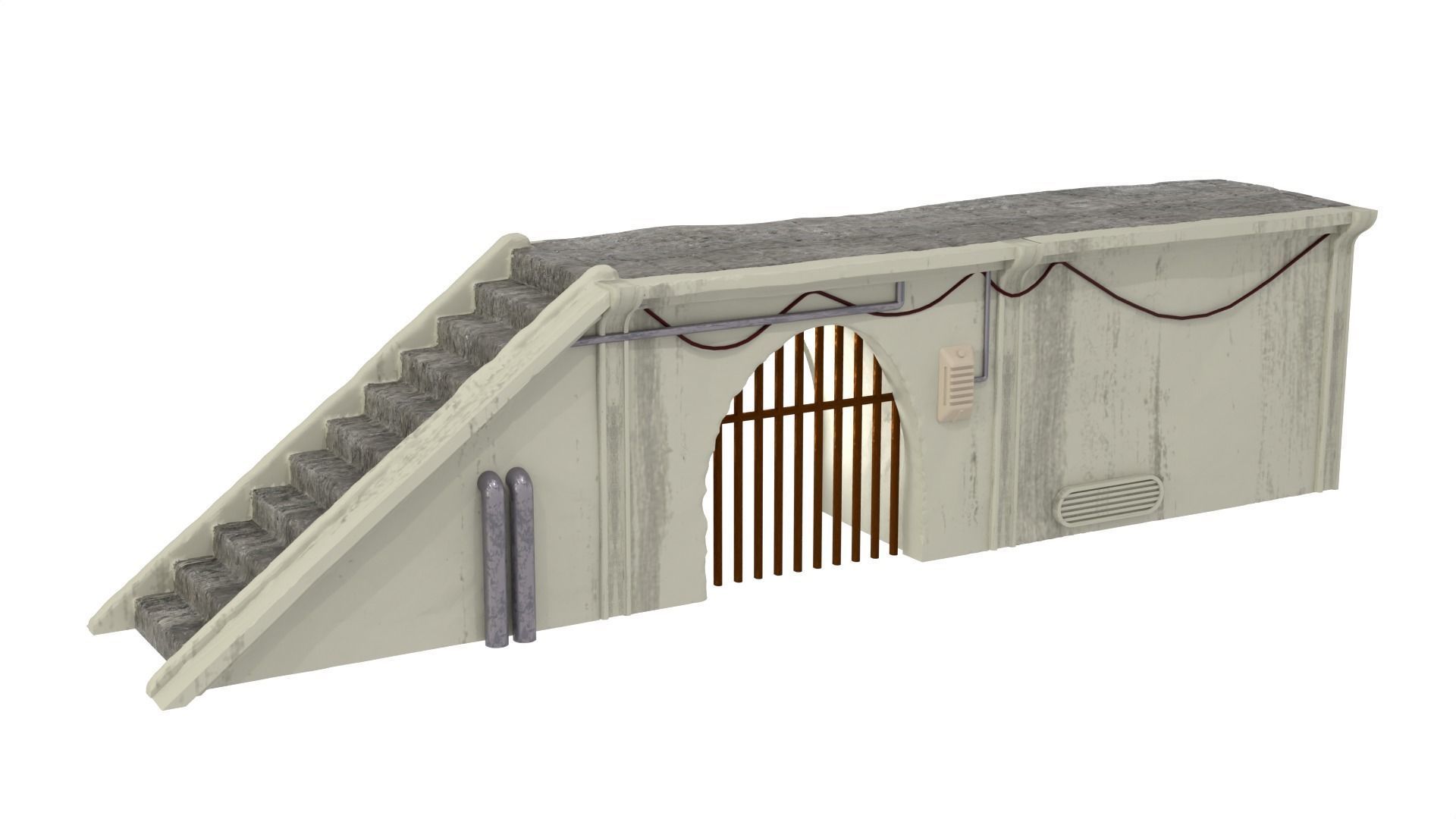 Jabbas Throne Room - Set 10 - Main Hangar 1-18 scale Kenner 3D print model_22