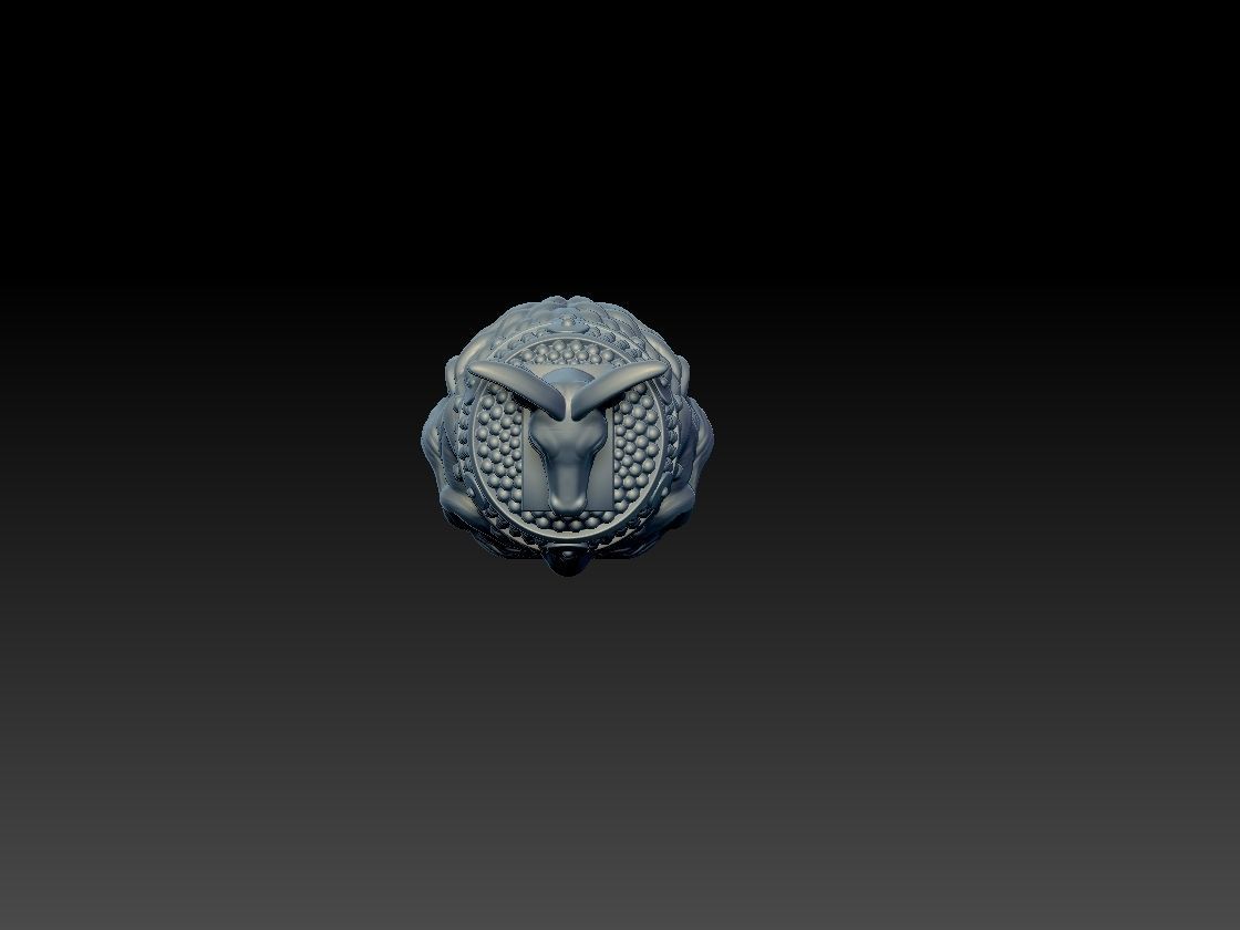 Skanderbeg Gjergj Kastrioti pendant 3D print model_6