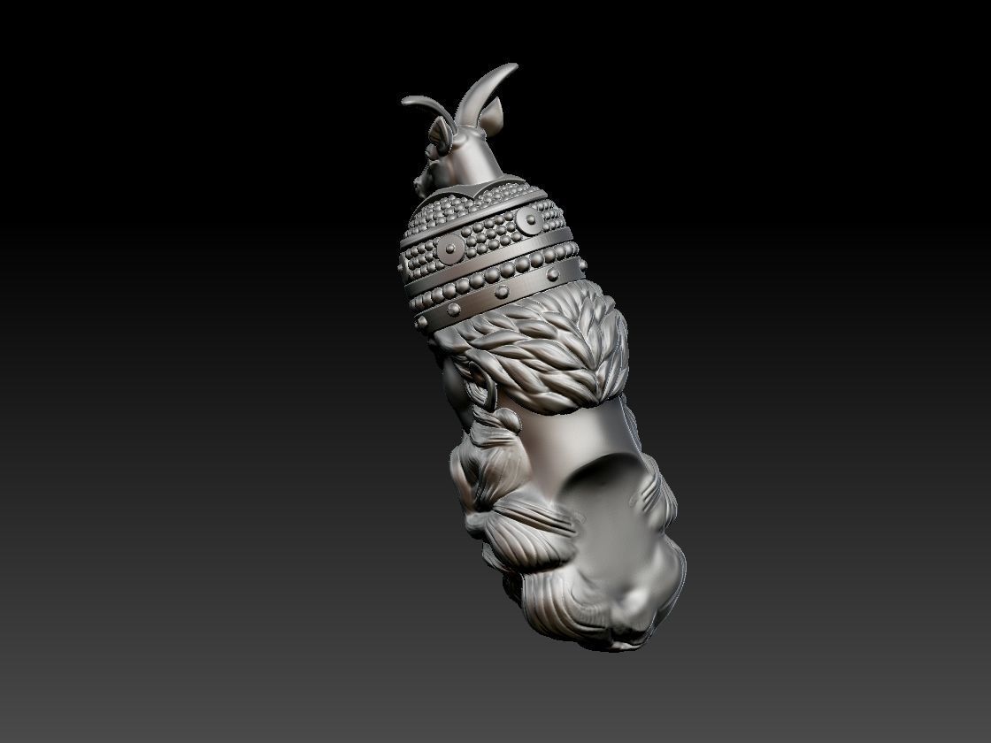 Skanderbeg Gjergj Kastrioti pendant 3D print model_3