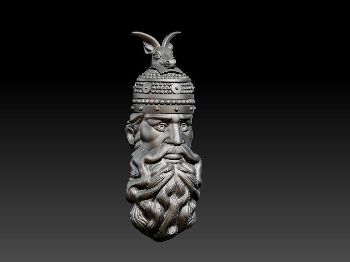 Skanderbeg Gjergj Kastrioti pendant 3D print model_2