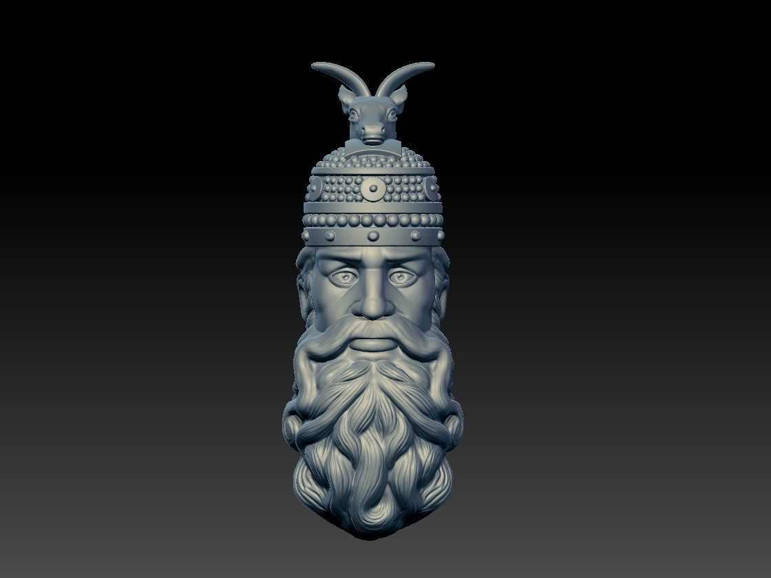 Skanderbeg Gjergj Kastrioti pendant 3D print model_4