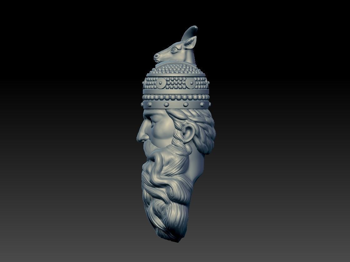 Skanderbeg Gjergj Kastrioti pendant 3D print model_5