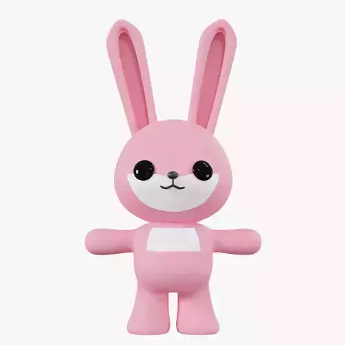 Character Rabbit kawaii cute 3D model