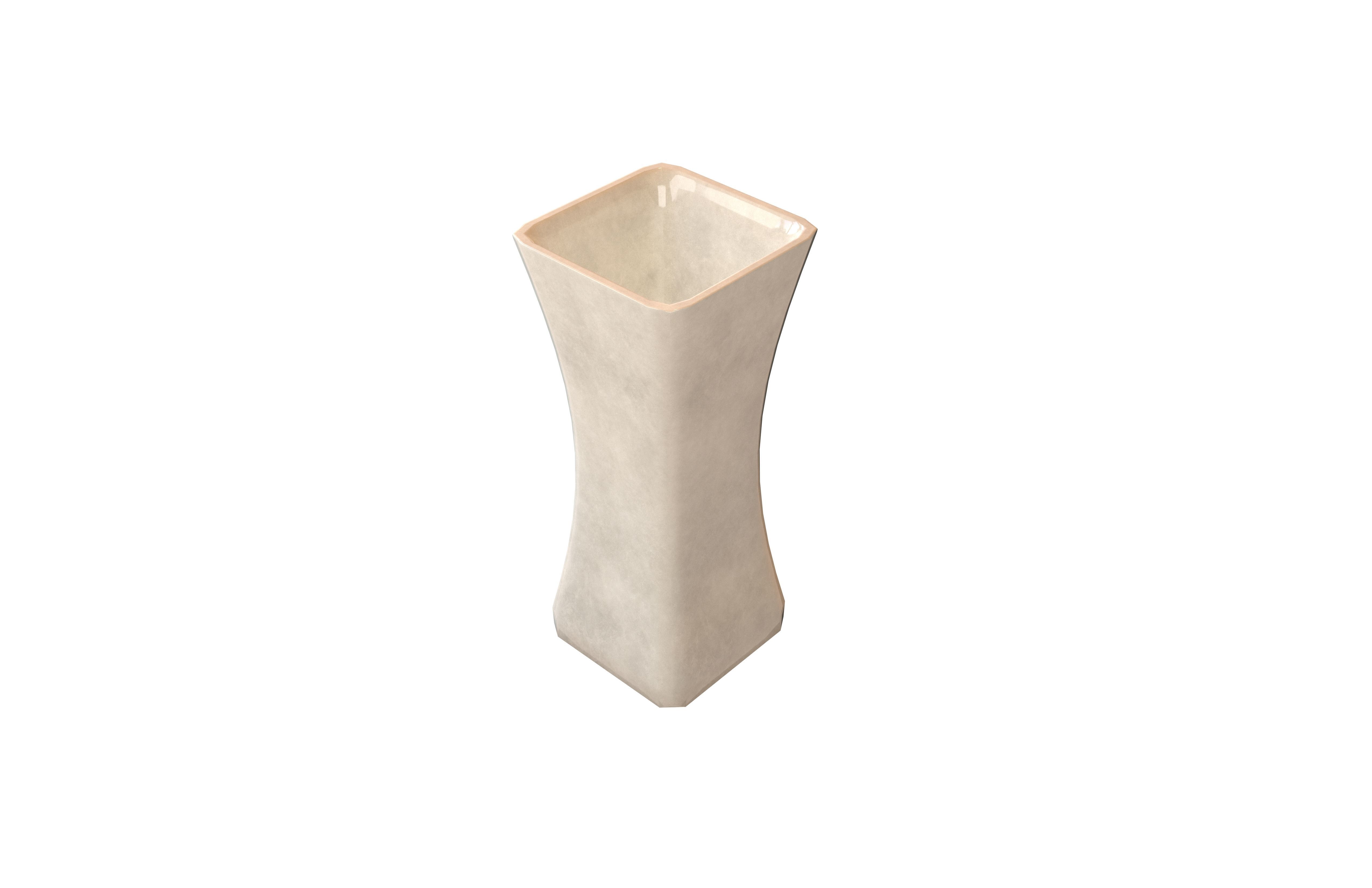 Rectangular Vase v1 002 Low-poly 3D model_2