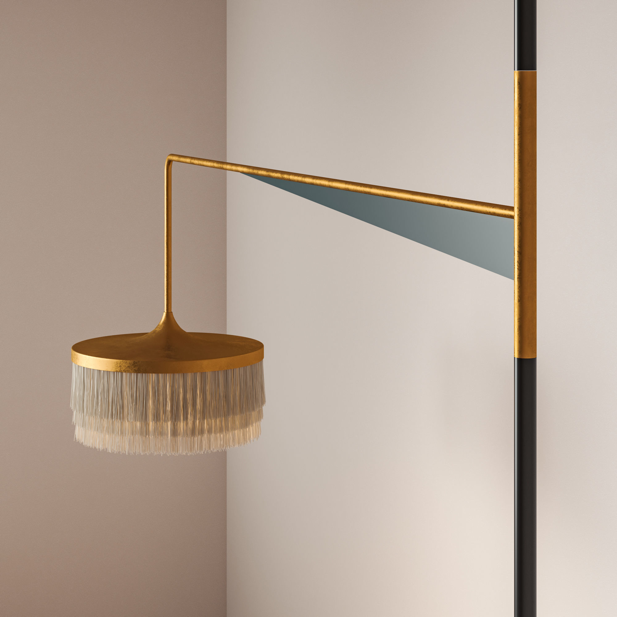 ABATJOUR FLOOR CEILING LAMP 3D model_2