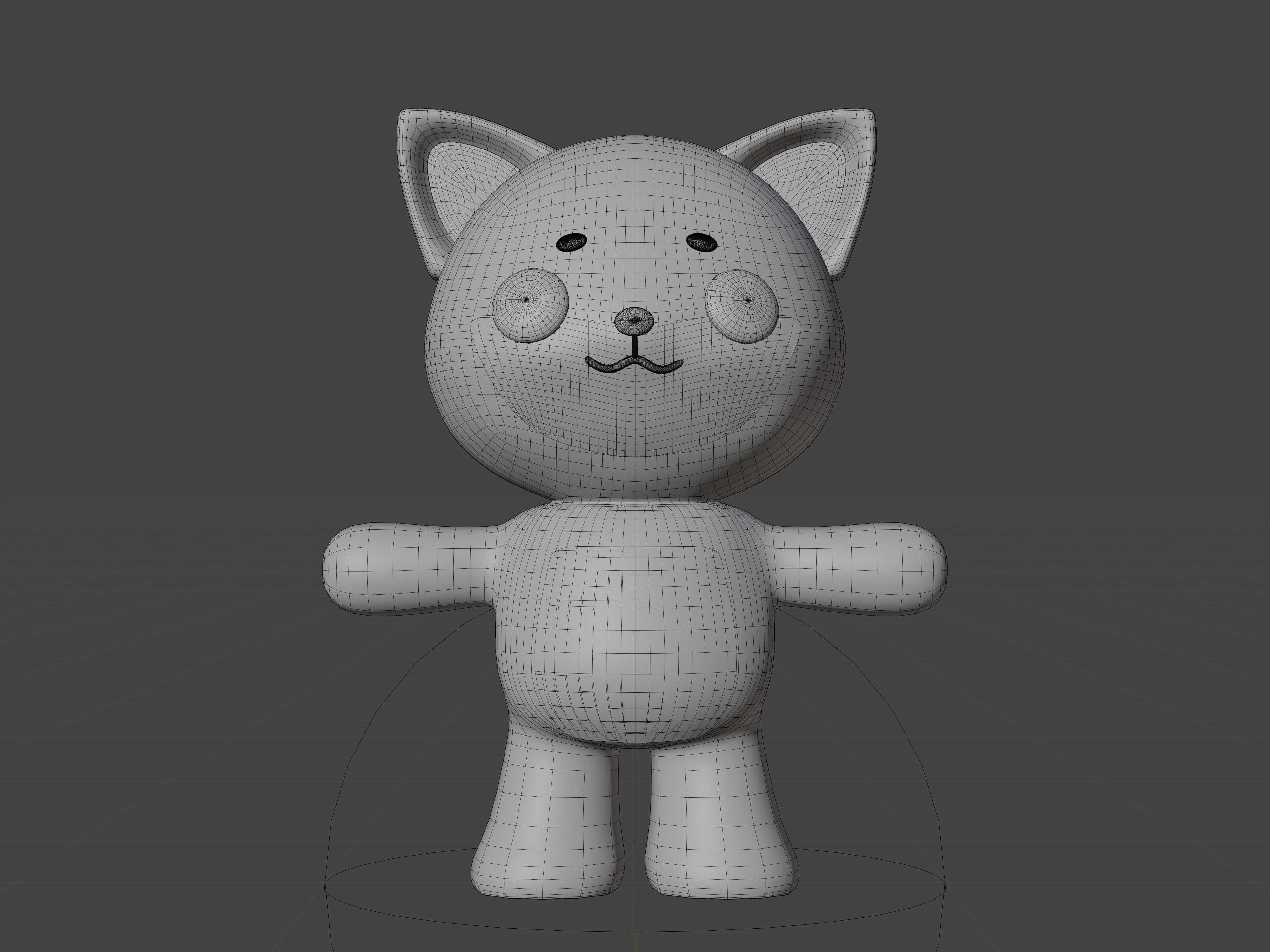 Character Shiba kawaii cute 3D model_6