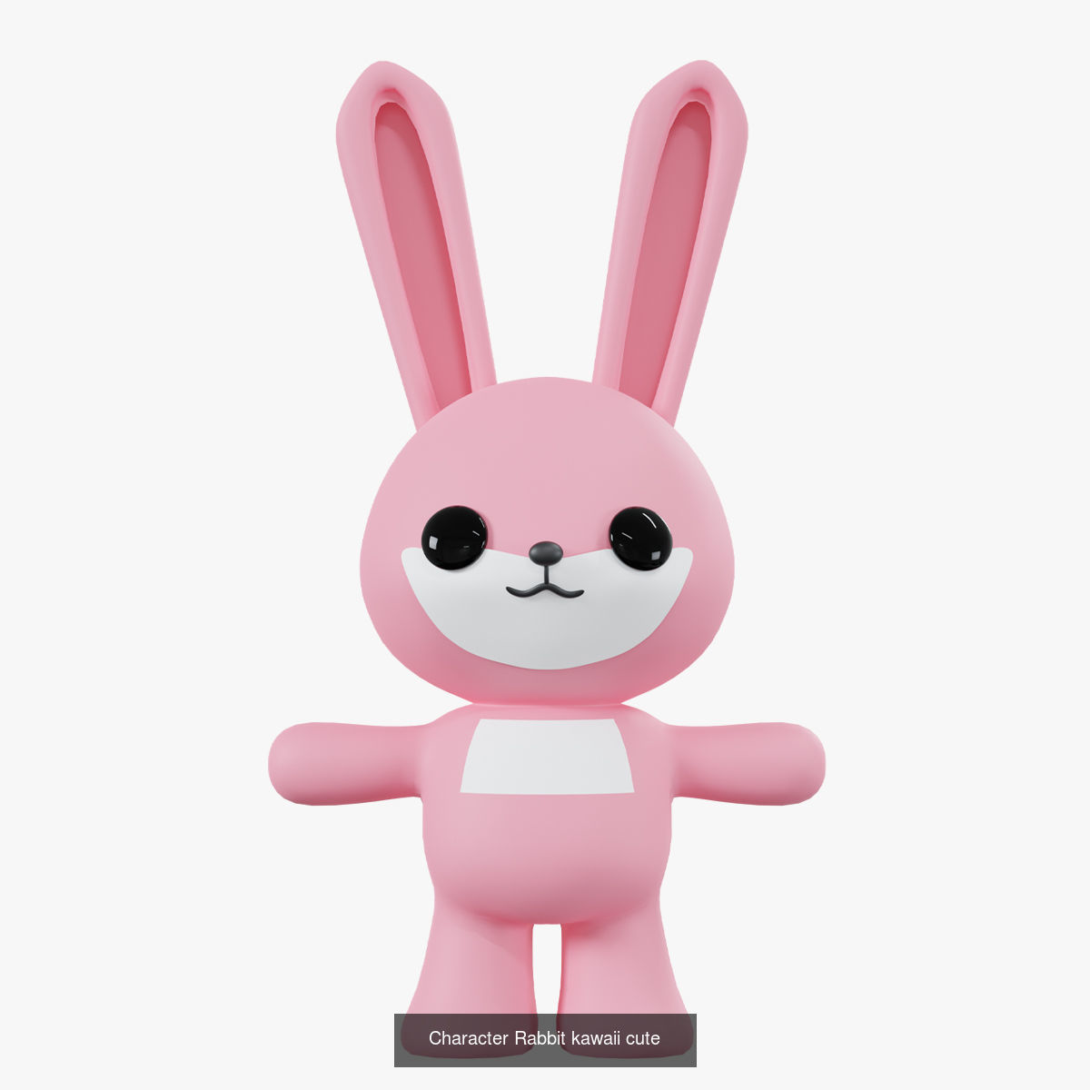 Cute kawaii characters  3D Model Collection_10
