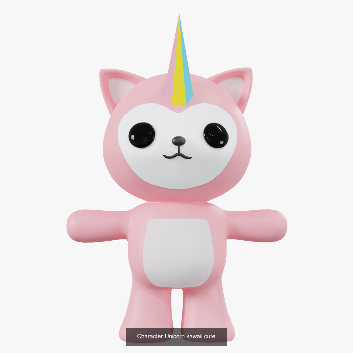 Cute kawaii characters  3D Model Collection_14