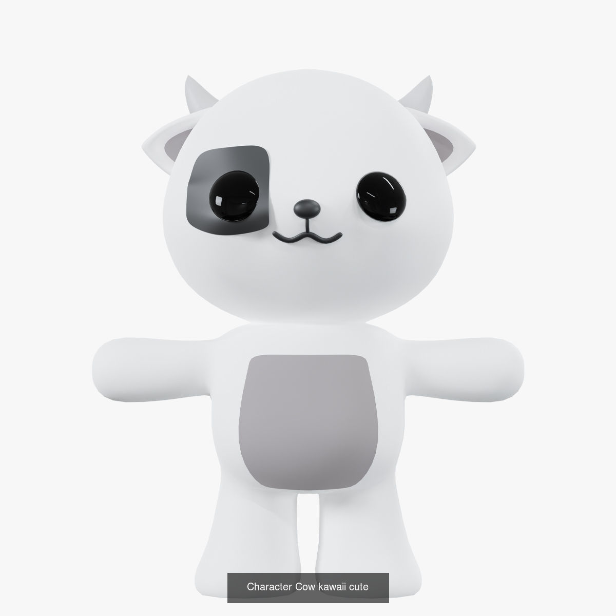 Cute kawaii characters  3D Model Collection_4