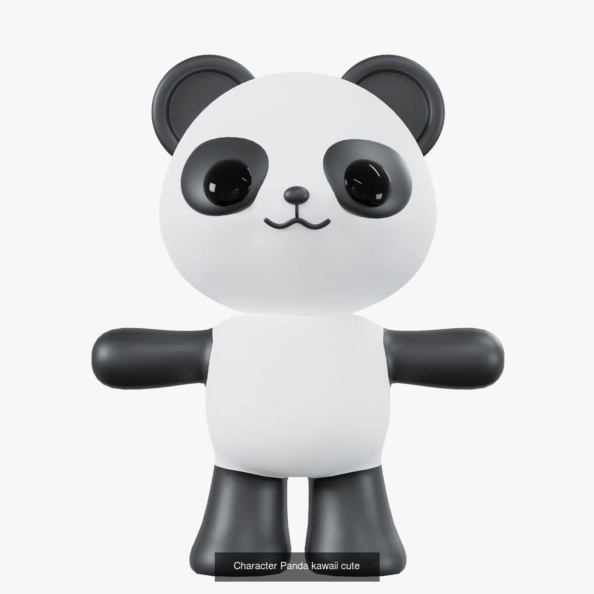 Cute kawaii characters  3D Model Collection_8