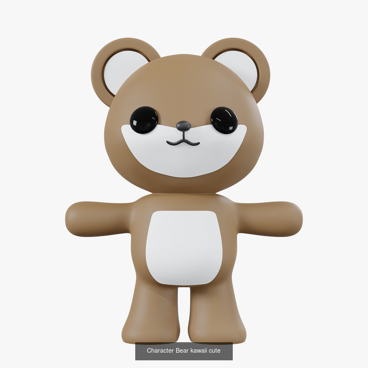 Cute kawaii characters  3D Model Collection_1