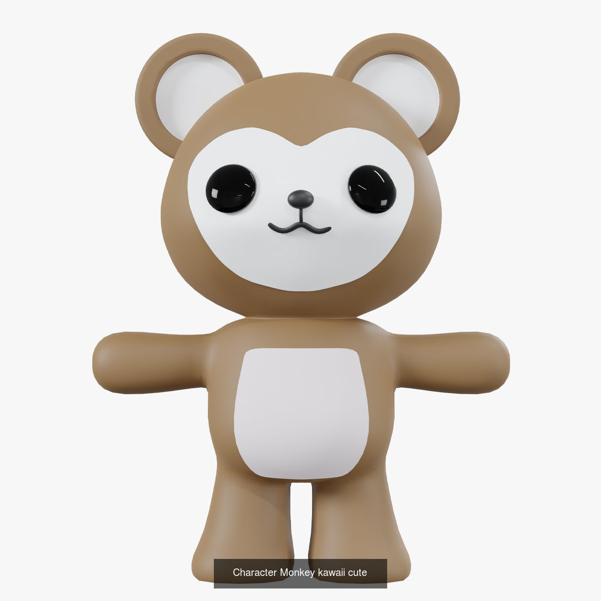 Cute kawaii characters  3D Model Collection_7