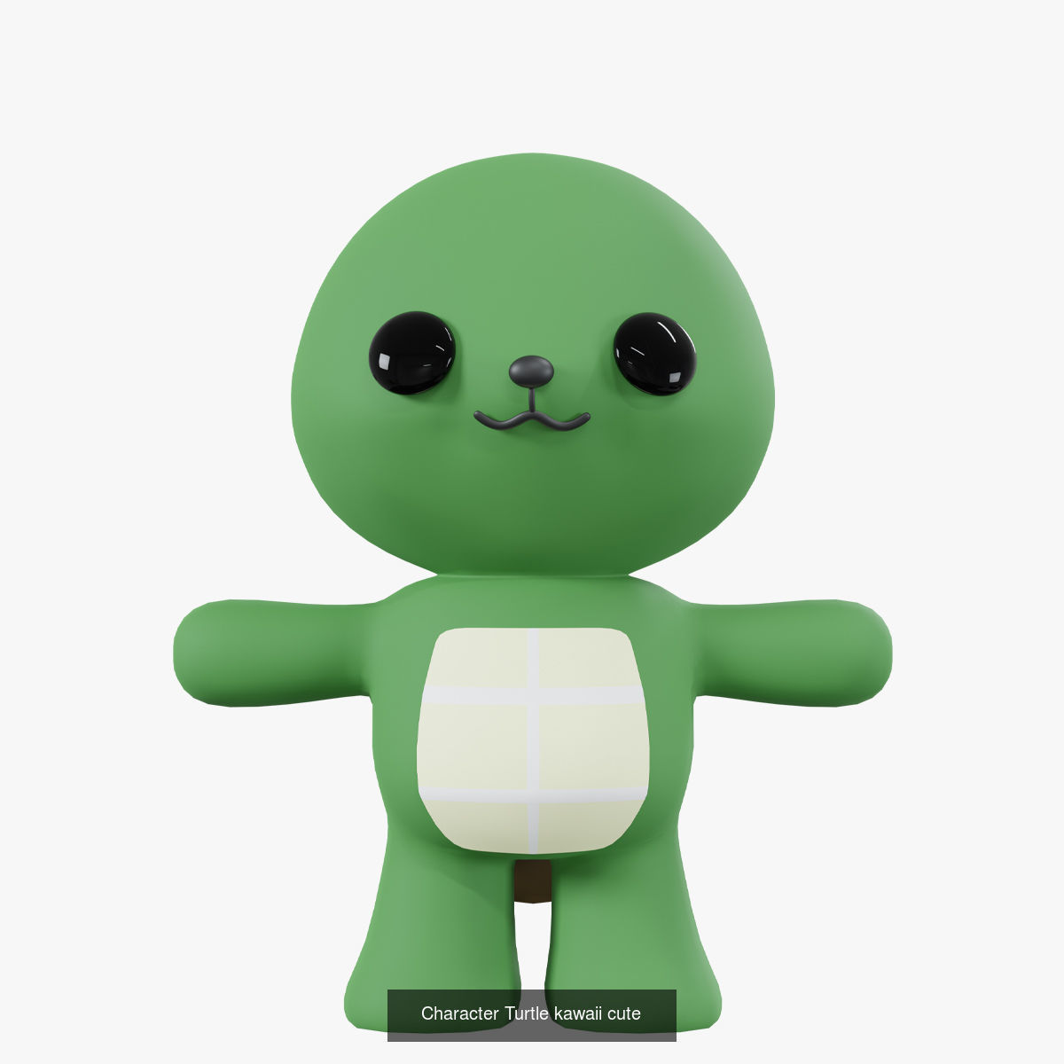 Cute kawaii characters  3D Model Collection_13