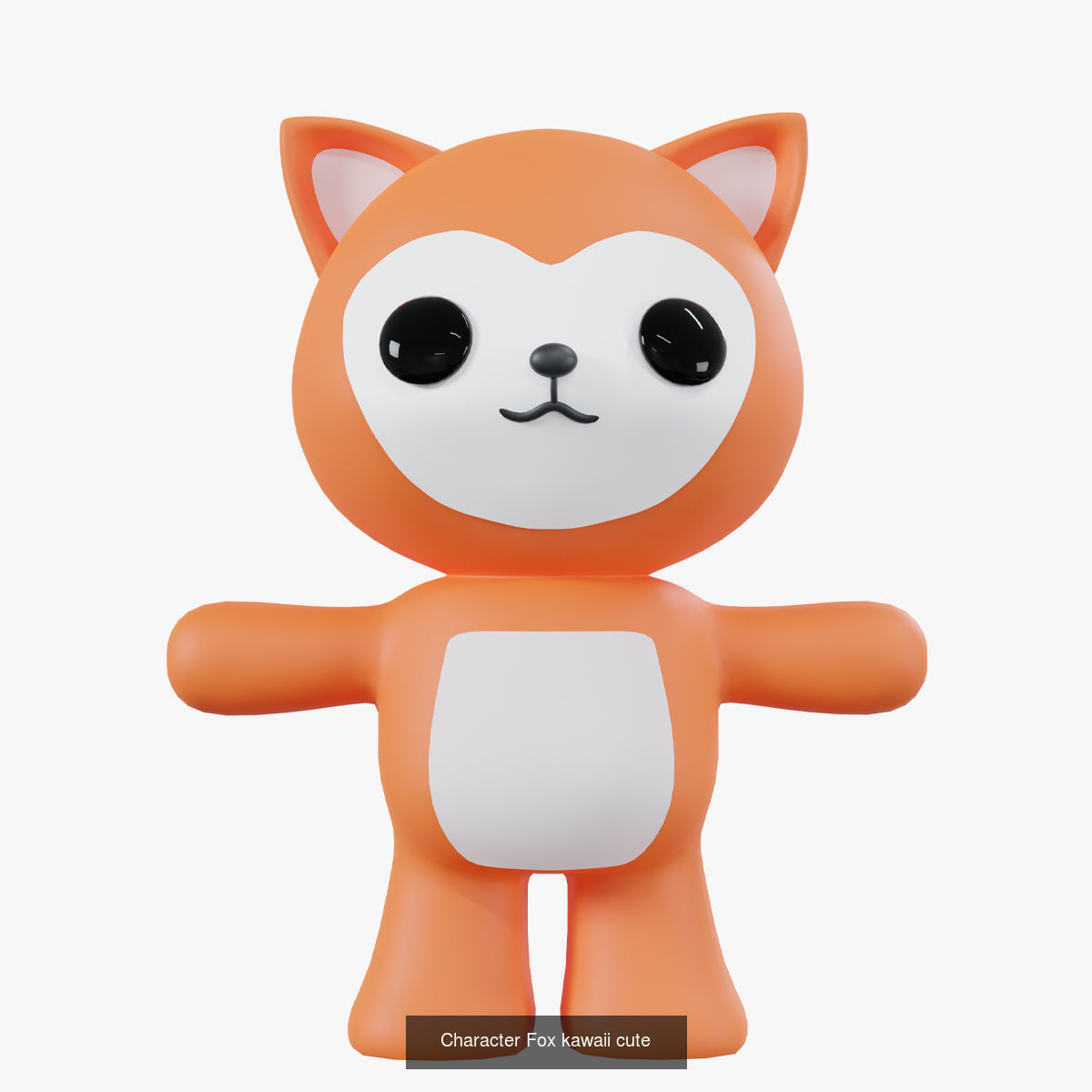 Cute kawaii characters  3D Model Collection_6