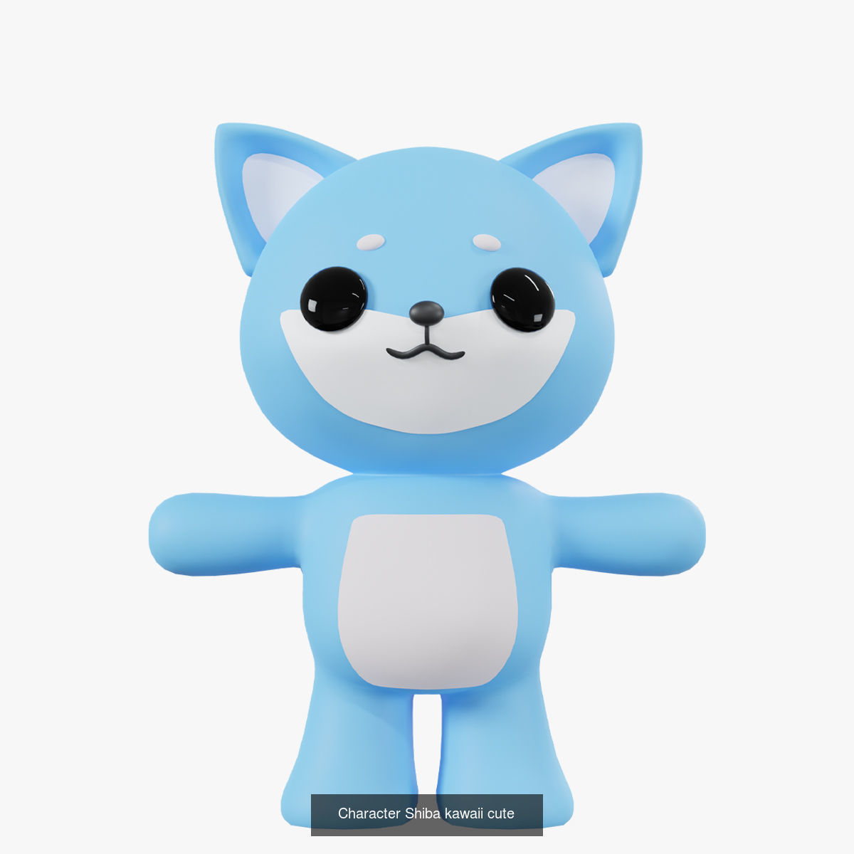 Cute kawaii characters  3D Model Collection_12
