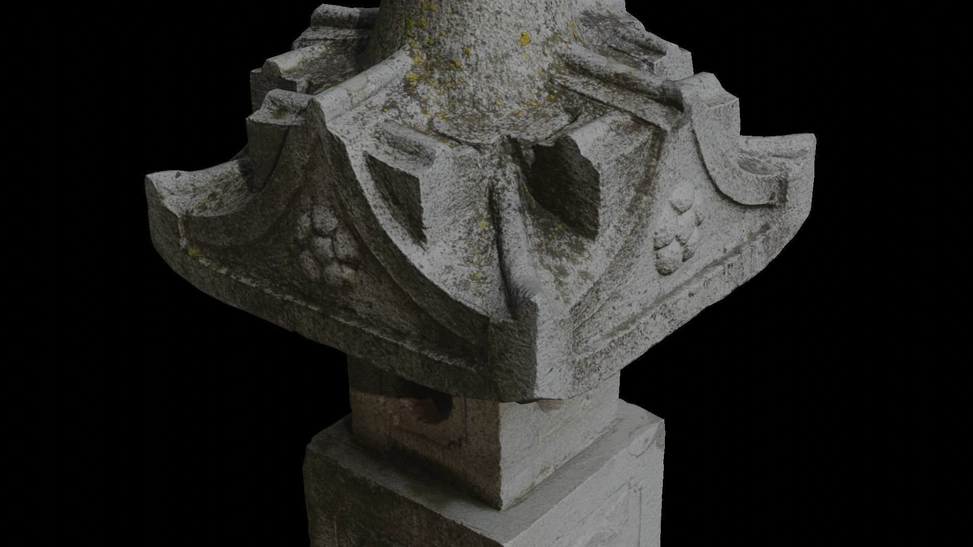 Stone Lantern 3D model_1