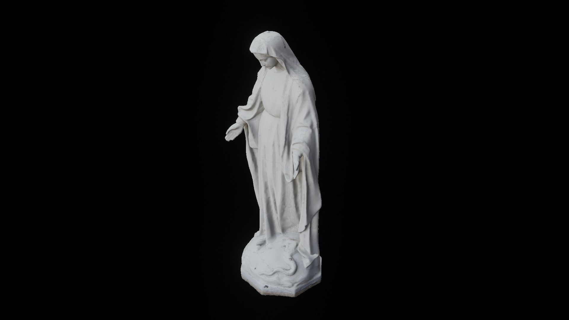 Maria Statue 3D model_2