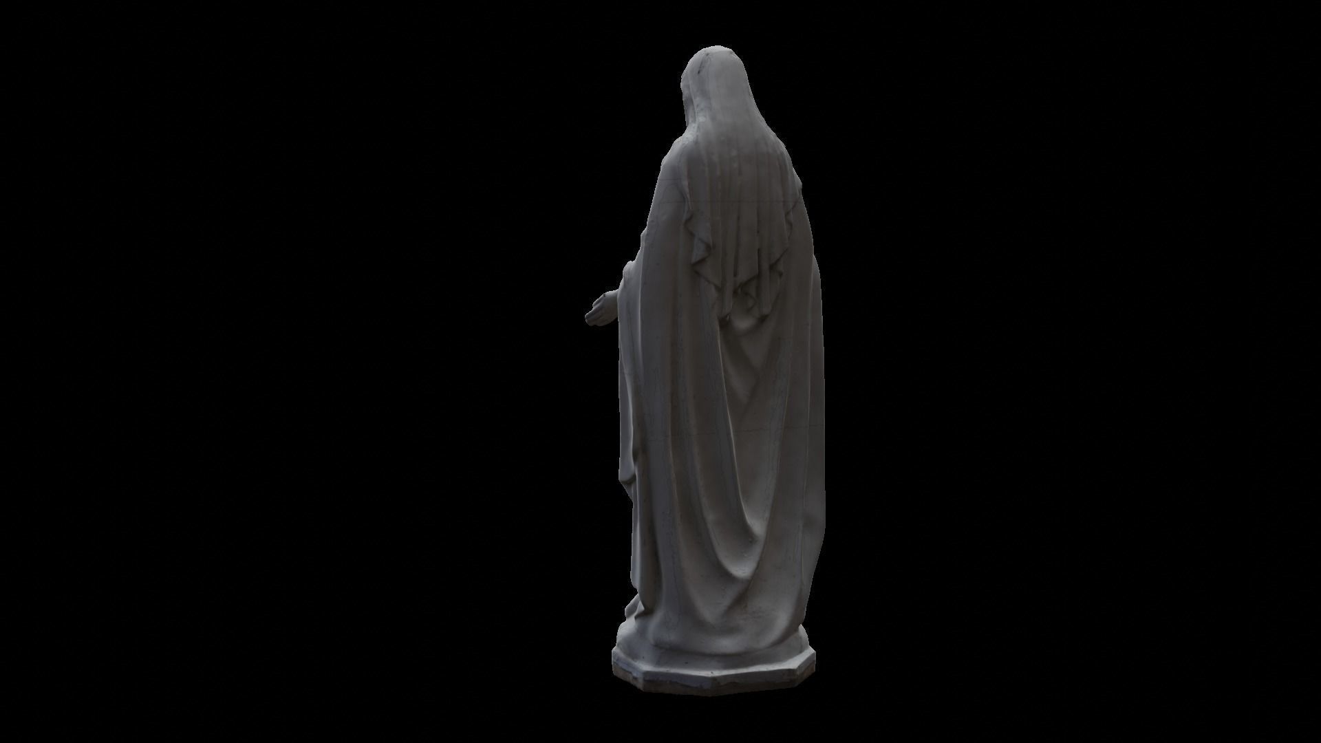 Maria Statue 3D model_3