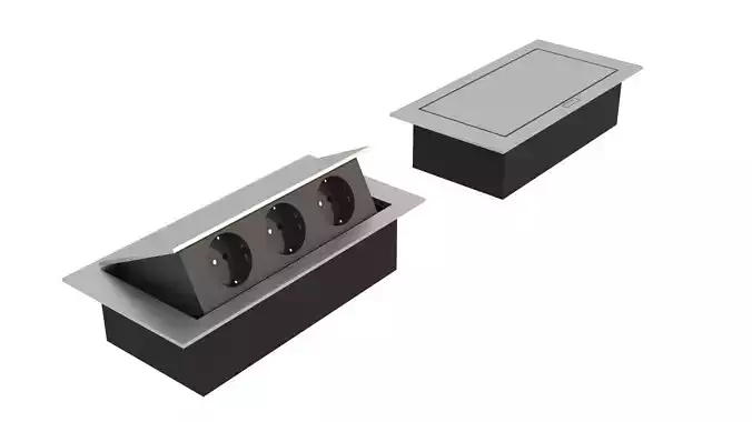 Pop-up Sockets Gtv Low-poly 3D model