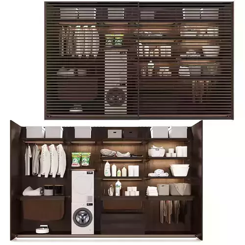 Laundry room design 3D model