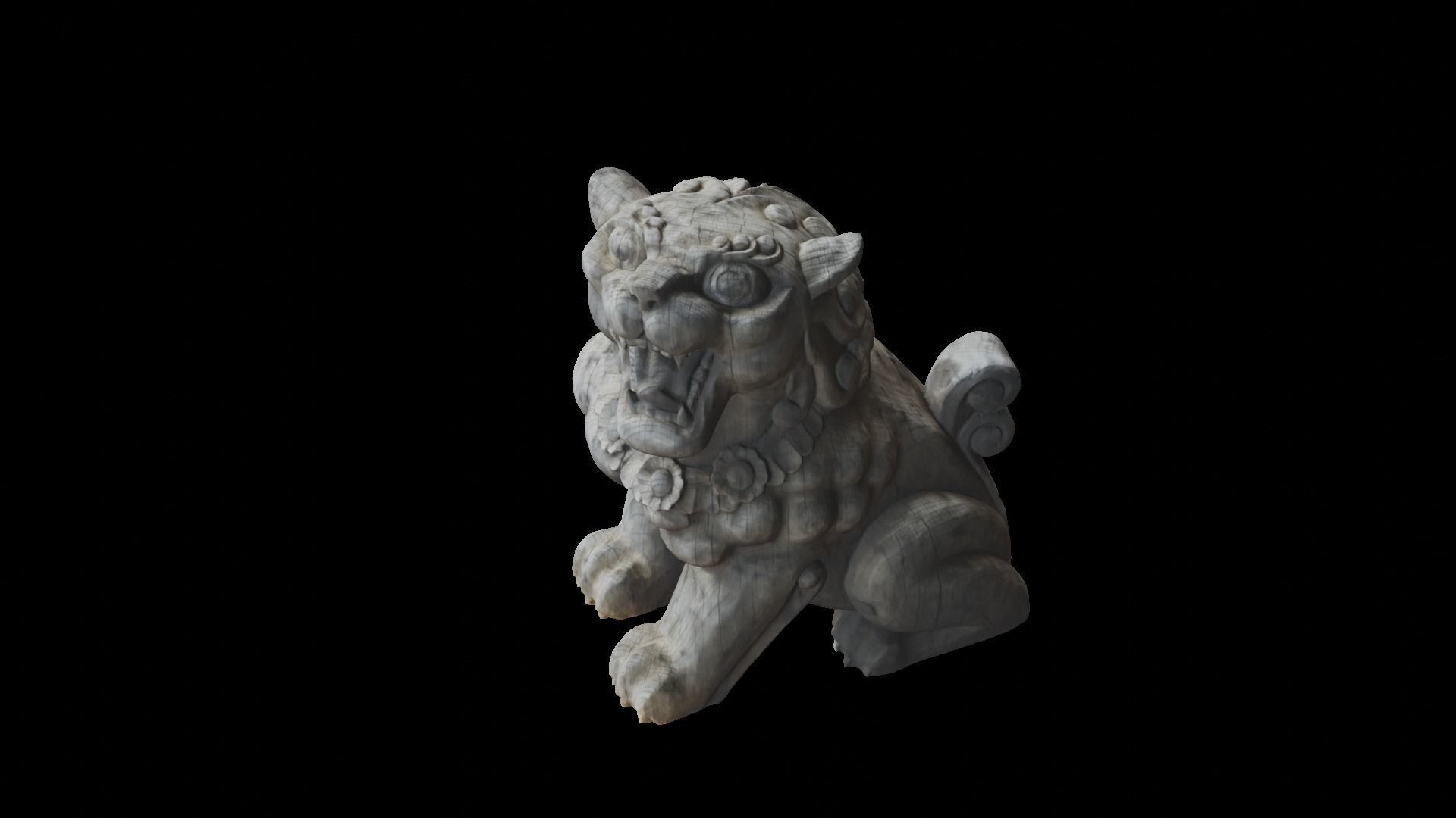 Korean Traditional Animal Statue Hae-tae 3D model_3