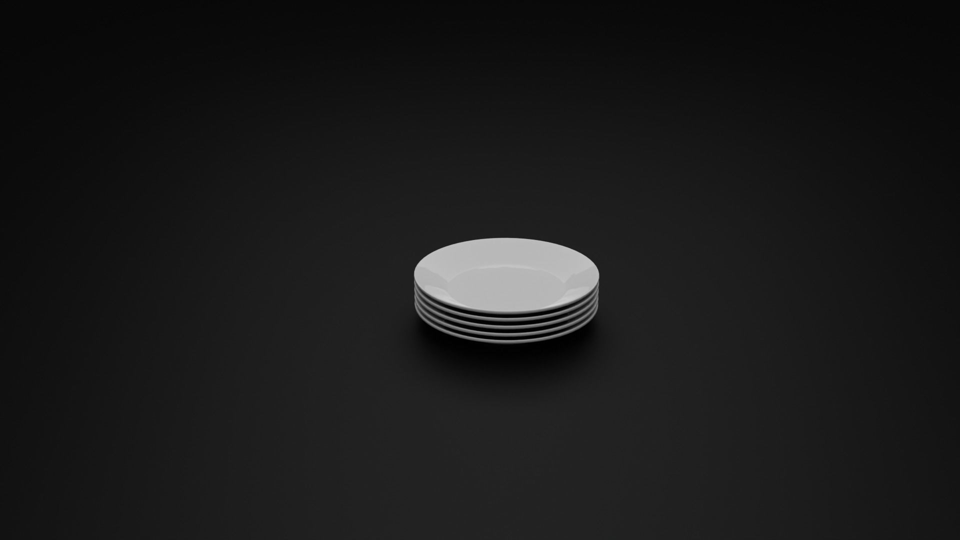 Plates and Bowls Free 3D model_10