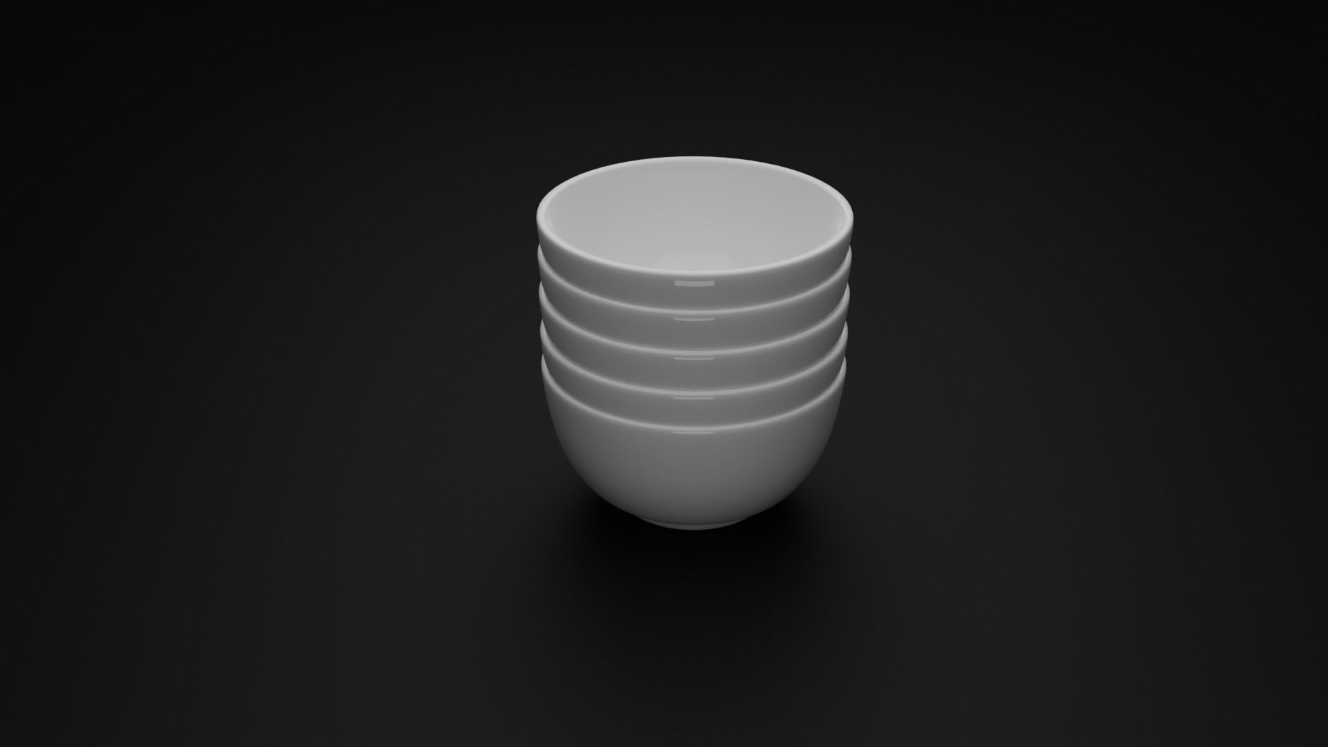 Plates and Bowls Free 3D model_12