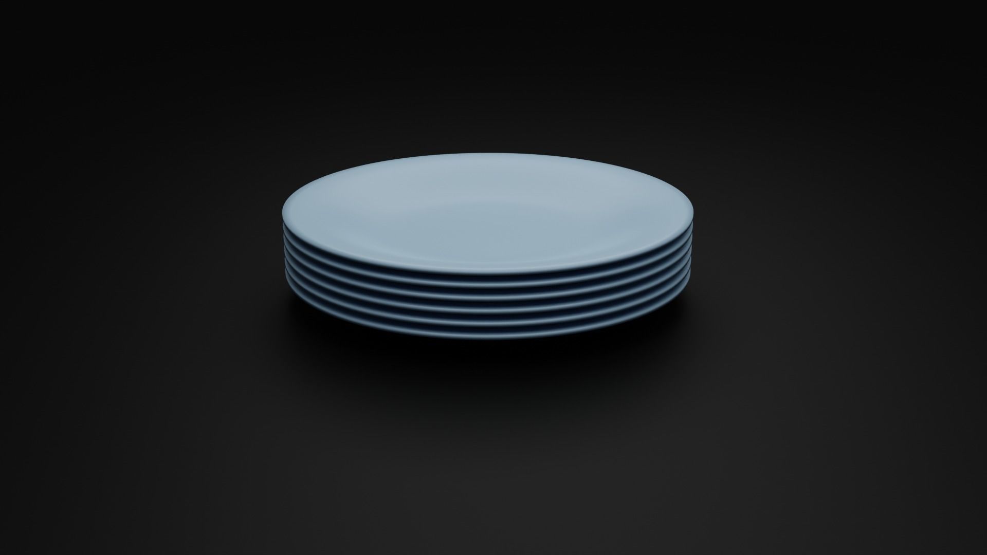 Plates and Bowls Free 3D model_15