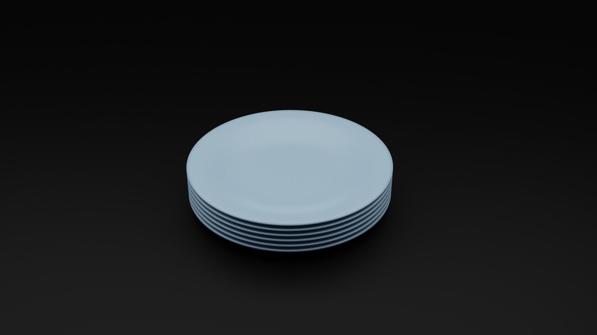 Plates and Bowls Free 3D model_14