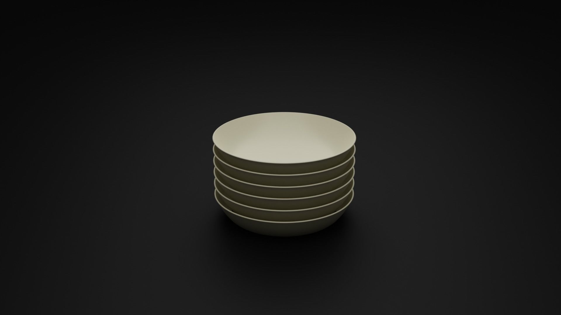 Plates and Bowls Free 3D model_20