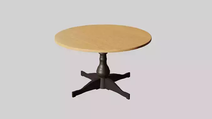 Round Wooden Table