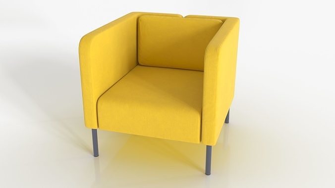 Armchair lounge chair 3D model 5