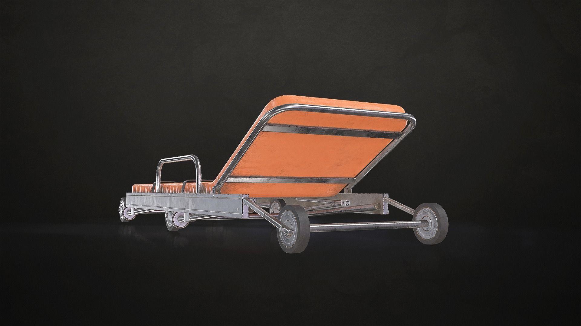 Ambulance Stretcher Low-poly 3D model_8